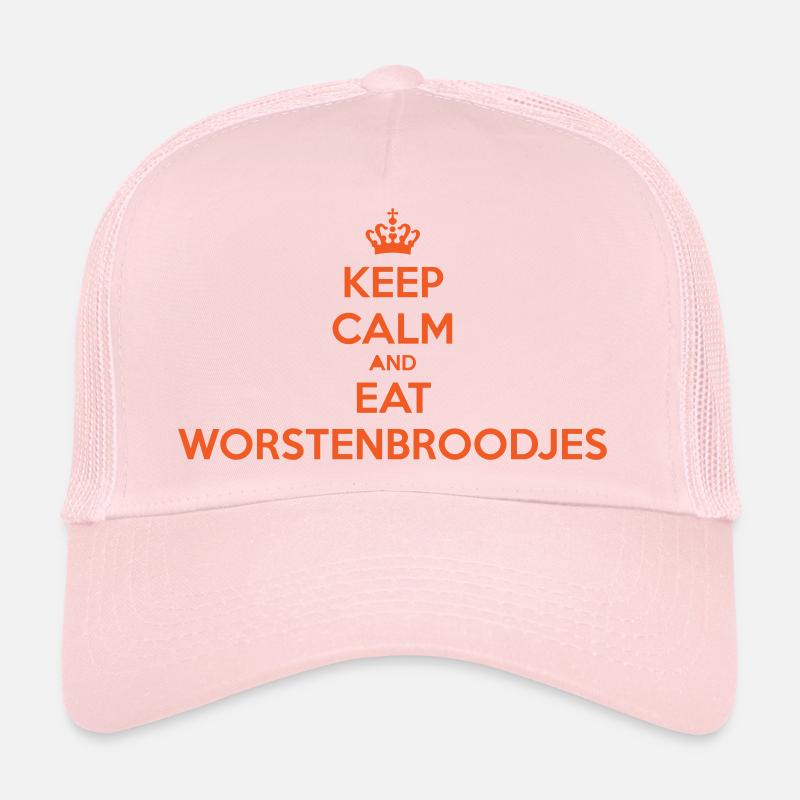 HOLLÄNDER BEWAHREN RUHE UND ESSEN WURSTBRÖTCHEN ORANGE Trucker Cap