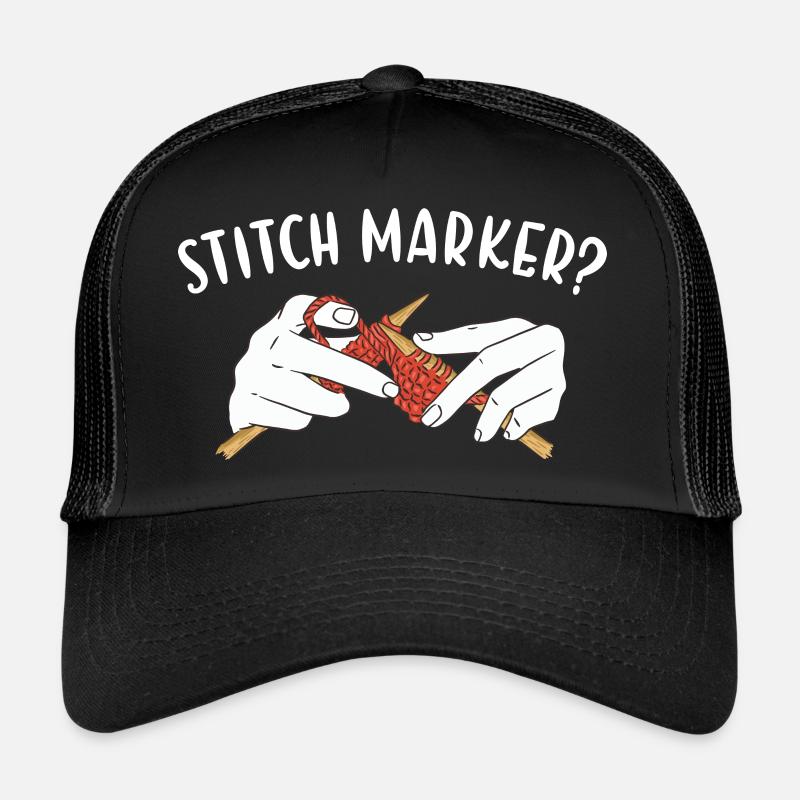 Marqueur de point? Tricot Casquette trucker 