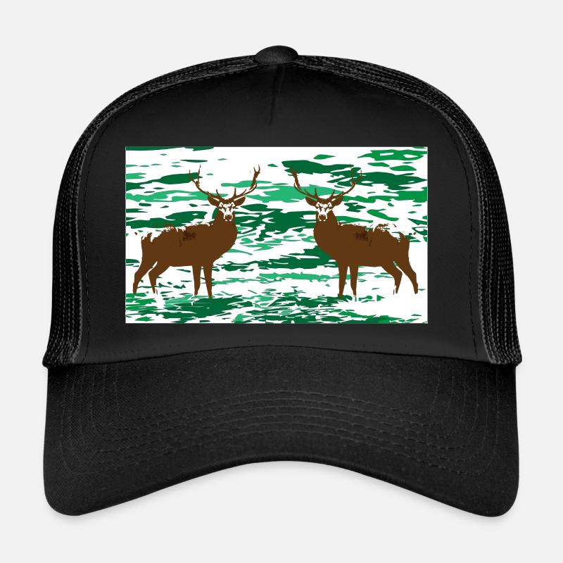 Hirsche im Wald Trucker Cap