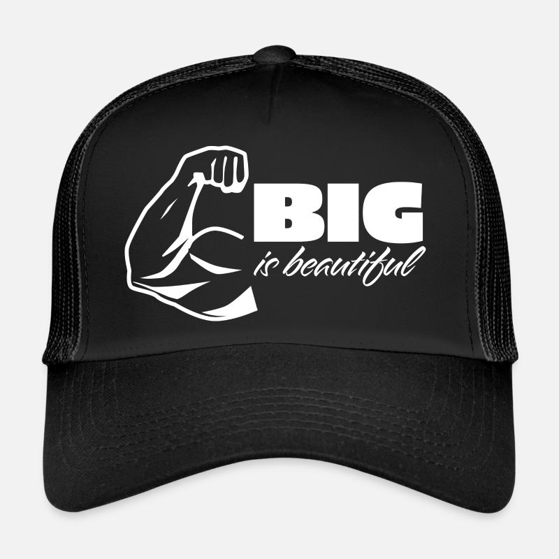 Groß ist schön weiß Trucker Cap