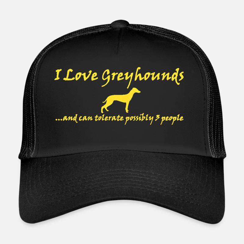 Greyhound Love - Tolerate - Trucker Cap - black/black