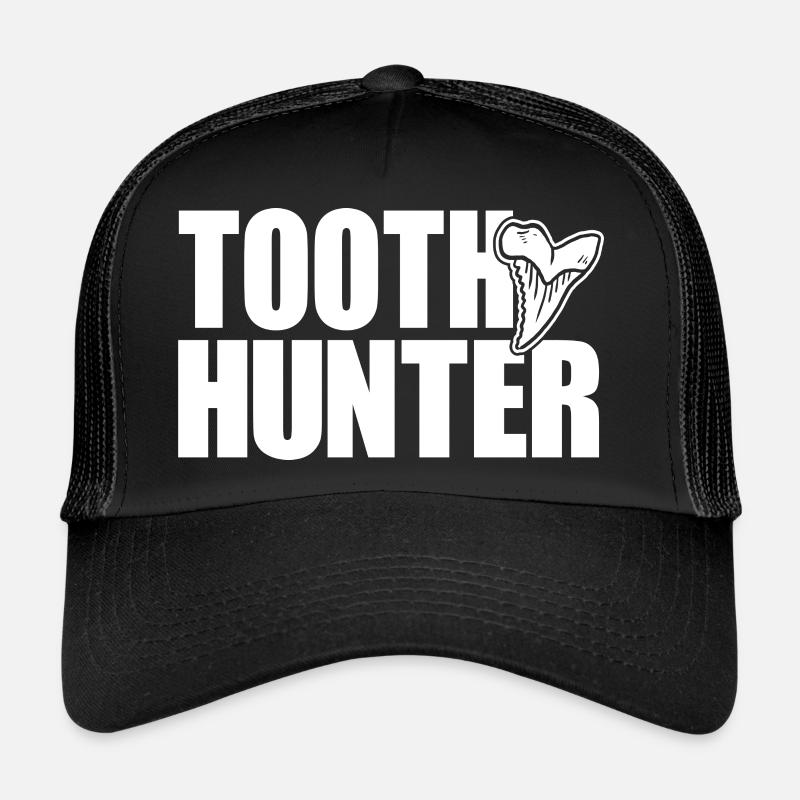 Dents de requin Dents de requin Chasseur de dents Paléontologue Casquette trucker 