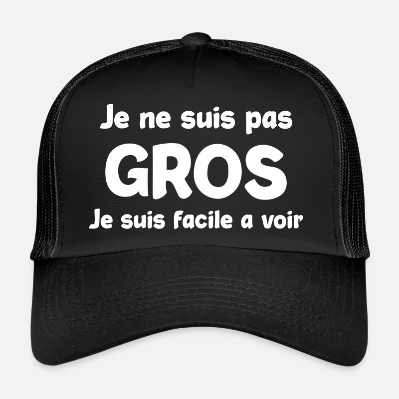 Je ne suis pas gros Casquette trucker 