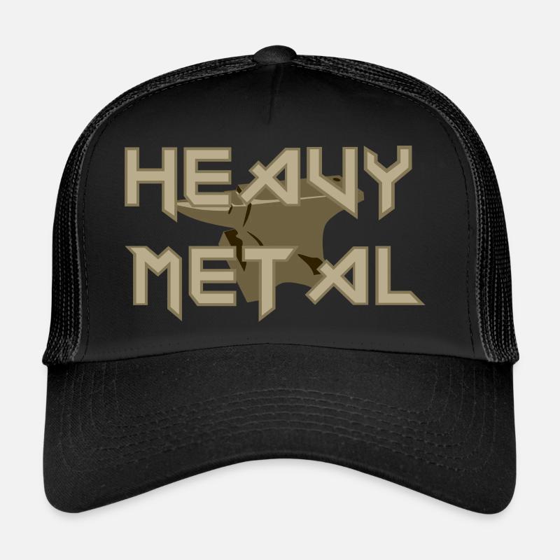 heavy metal - Trucker Cap - Schwarz/Schwarz