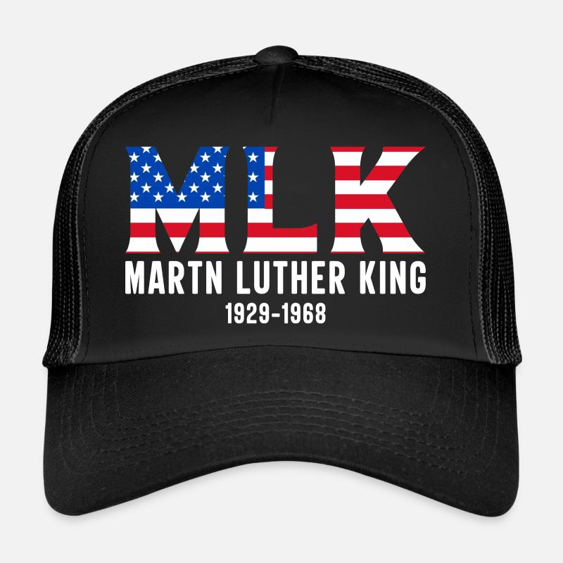 MARTIN LUTHER KÖNIG - Trucker Cap - Schwarz/Schwarz