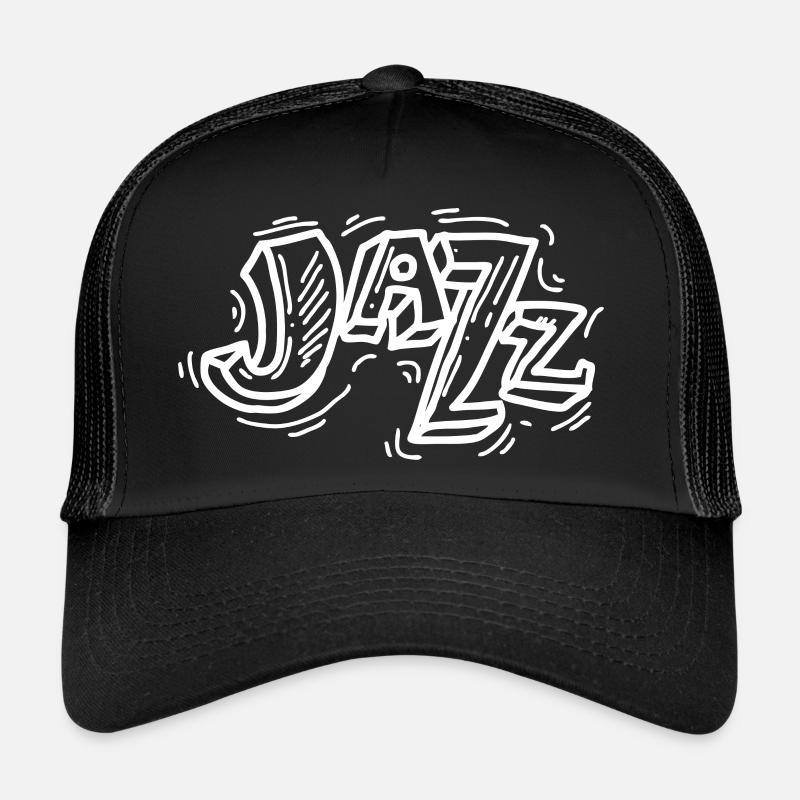 Verliebter Jazz - Trucker Cap - Schwarz/Schwarz