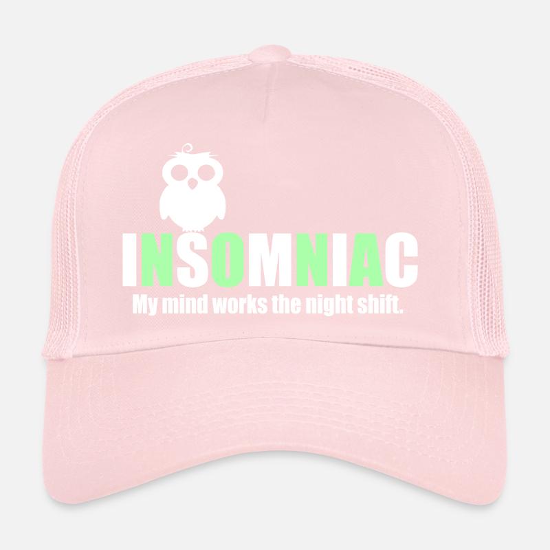 Citation insomniaque drôle Casquette trucker 