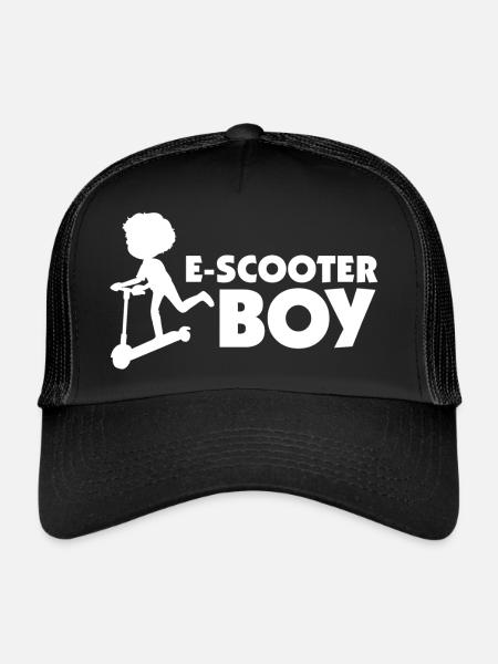 E-Scooter Roller Scooter - Casquette trucker  - noir/noir - Devant