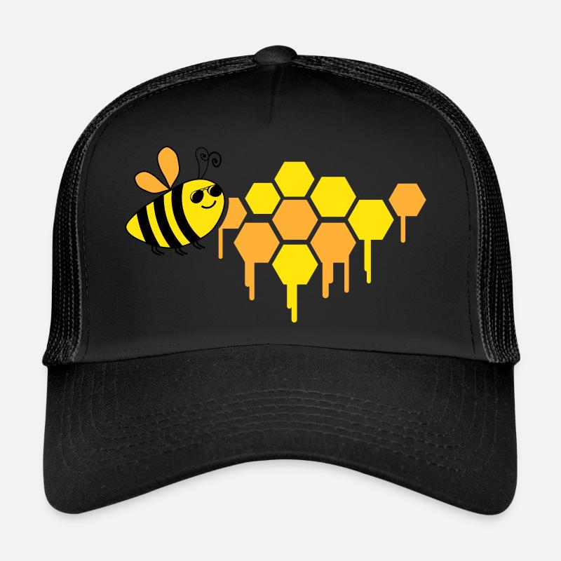 abeille en nid d’abeille Casquette trucker 