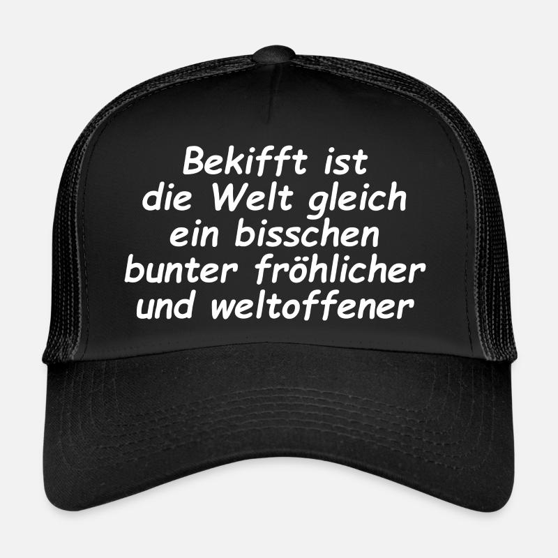 Lorsqu’il est défoncé, le monde est un peu plus coloré. Casquette trucker 
