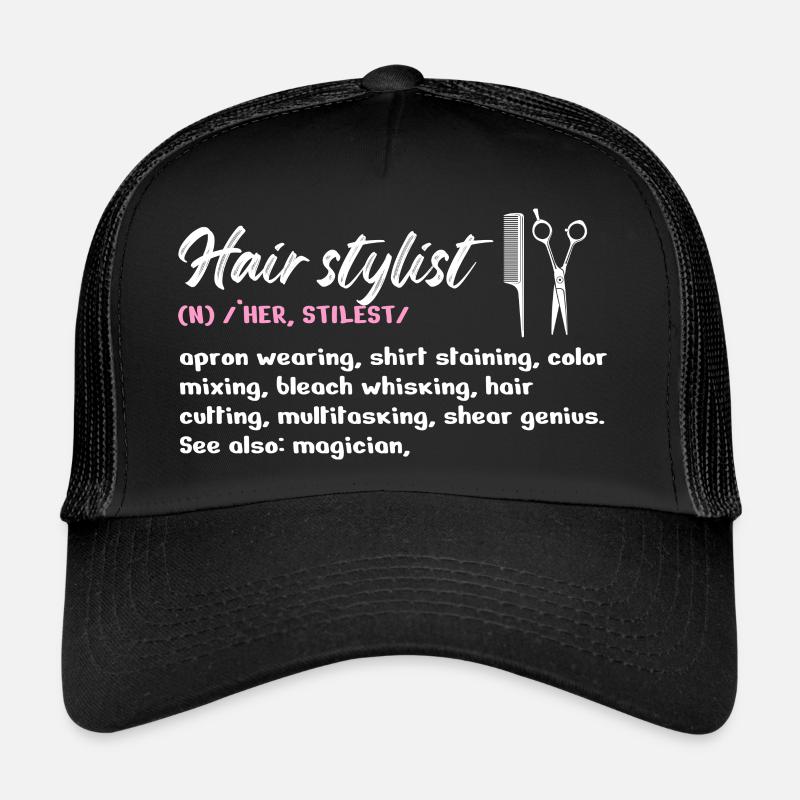 Coiffeur Définition Maquillage Cosméticienne Casquette trucker 