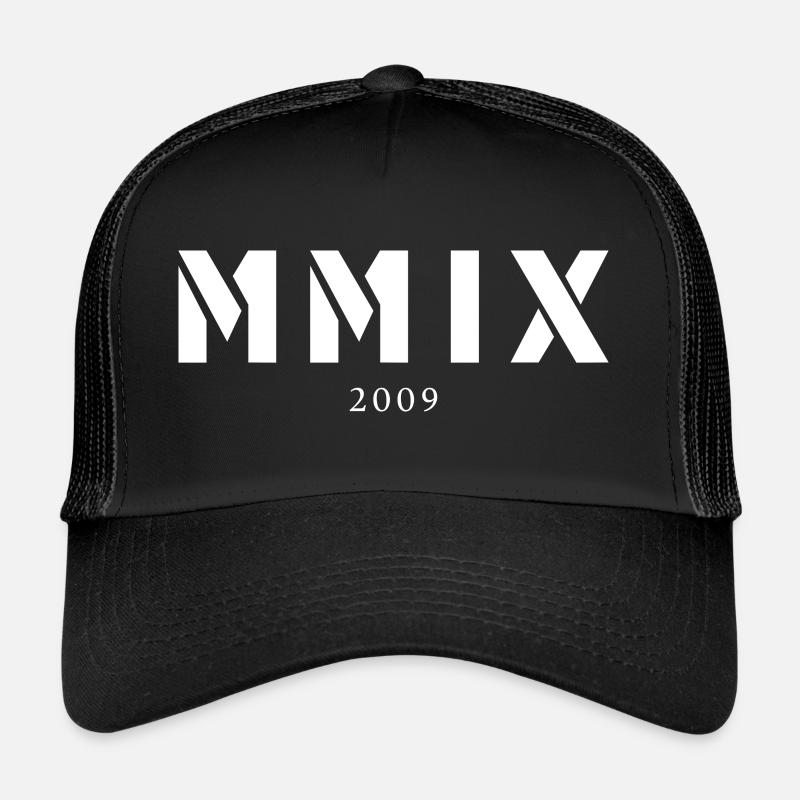 Chiffre romain année de naissance Fabriqué en 2009 Casquette trucker 