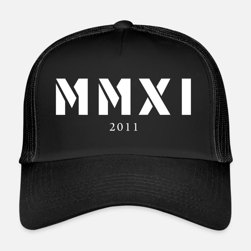 Chiffres romains année de naissance Fabriqué en 2011 Casquette trucker 