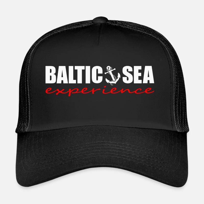 Ancrage logo blanc / rouge BALTIC SEA EXPERIENCE Casquette trucker 