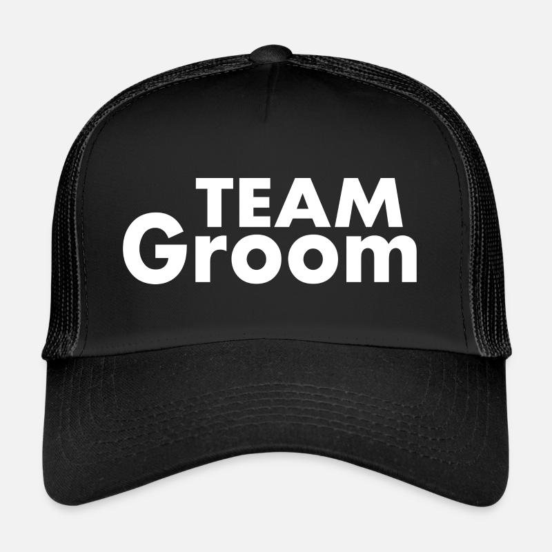 Team groom - Casquette trucker  - noir/noir