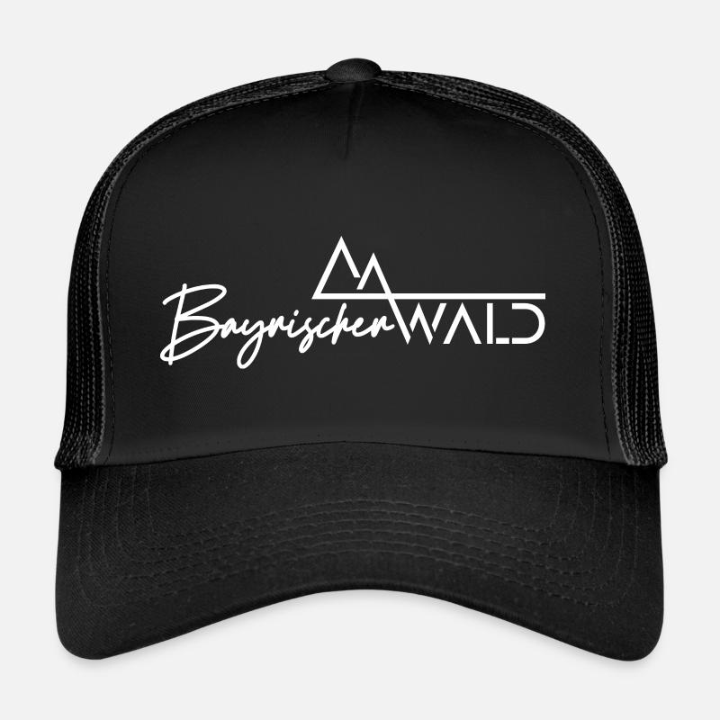 Bayrischer Wald - Trucker Cap - Schwarz/Schwarz