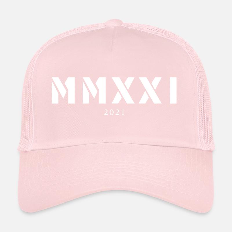 Chiffre romain année de naissance Fabriqué en 2021 Casquette trucker 