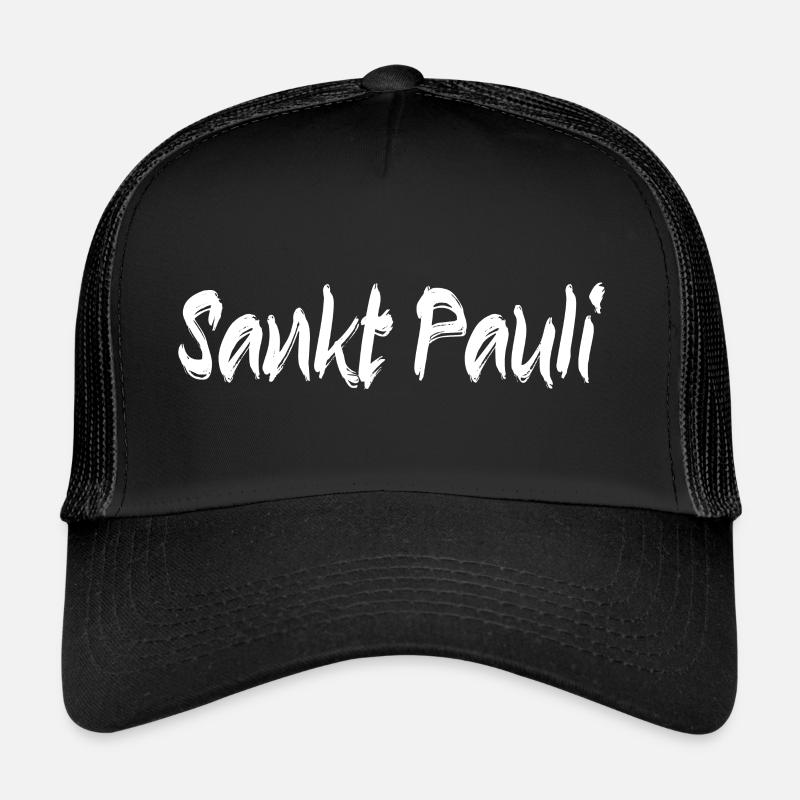 st pauli hamburg - Trucker Cap - Schwarz/Schwarz