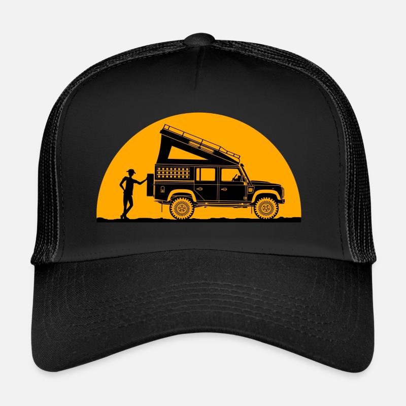 UK Offroad Retro comme silhouette devant le soleil Casquette trucker 
