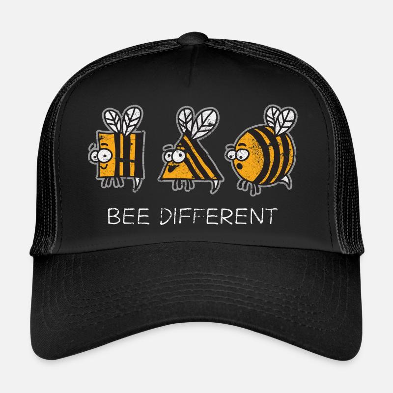 Bienen - Trucker Cap - Schwarz/Schwarz