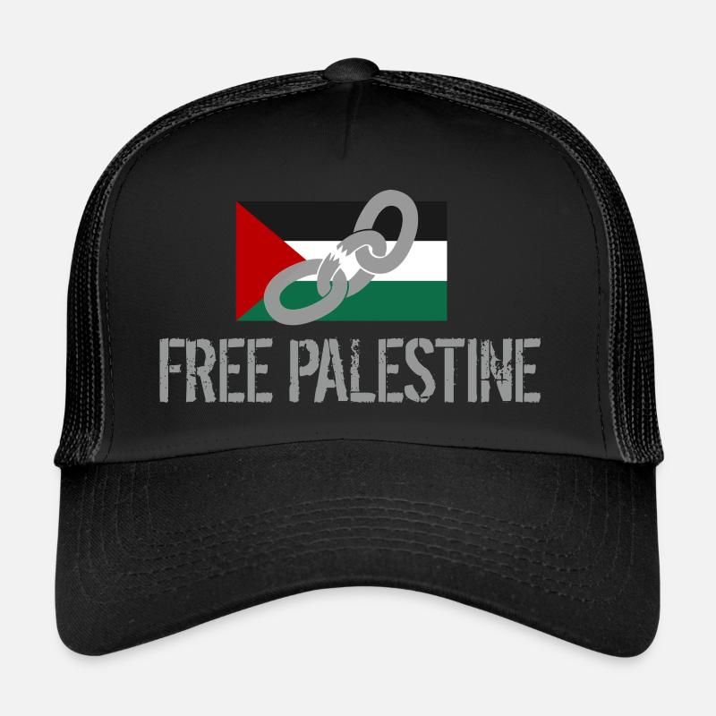 free palestine - Trucker Cap - black/black