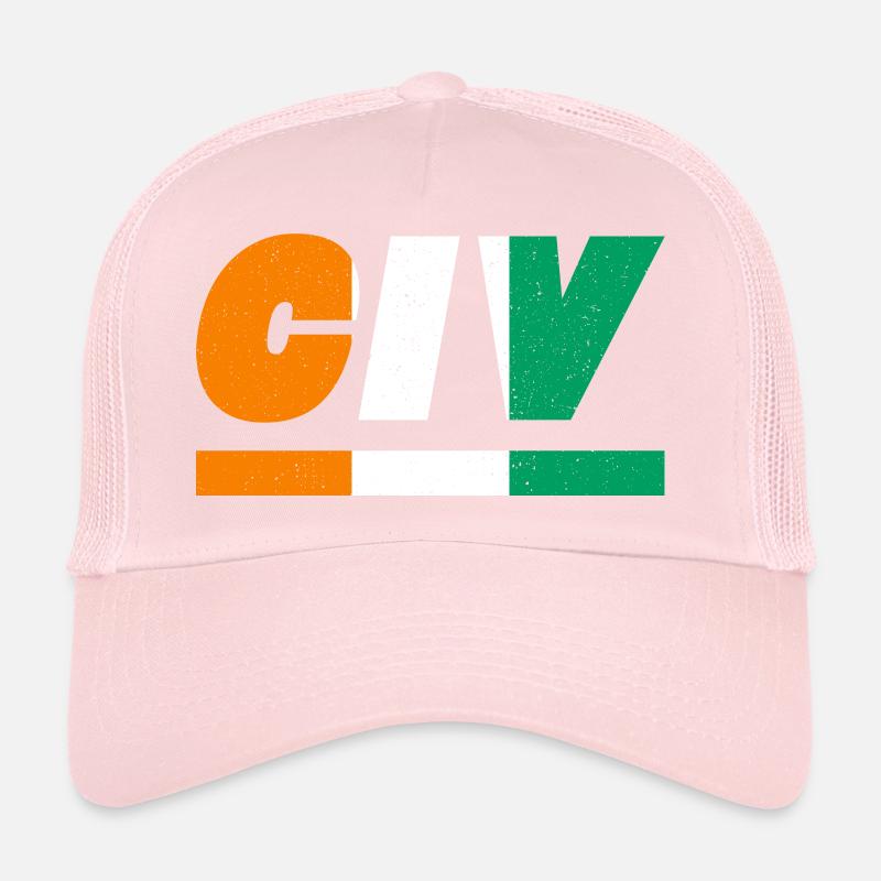 Côte d’Ivoire Drapeau drapeau CIV Casquette trucker 