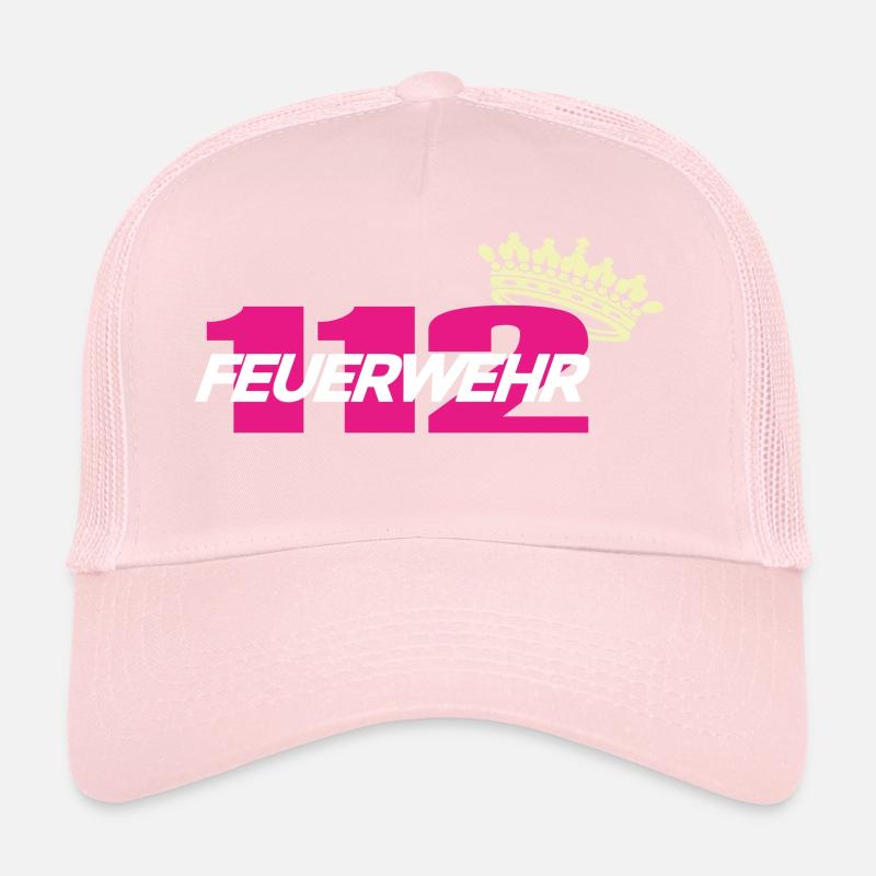 Firefighter fire pink Trucker Cap