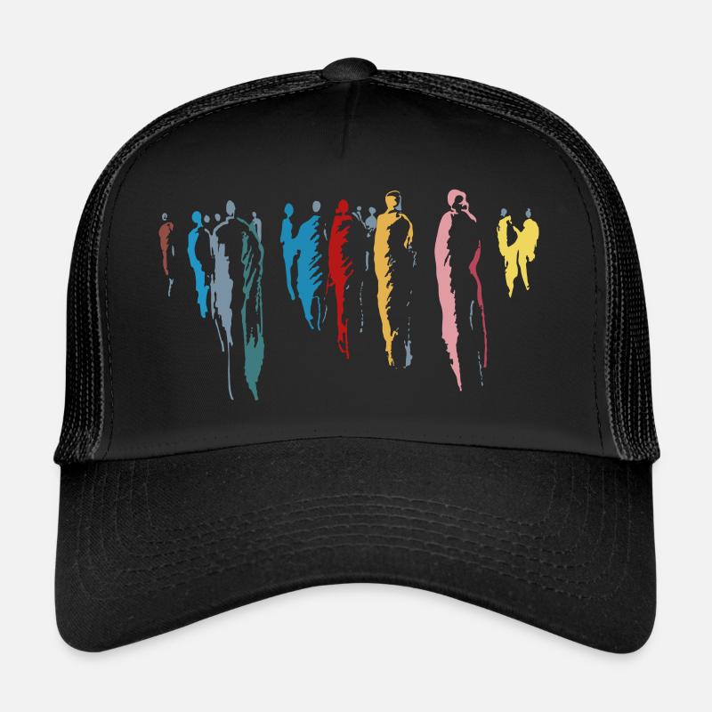 Les gens modernes, la mode - Casquette trucker  - noir/noir