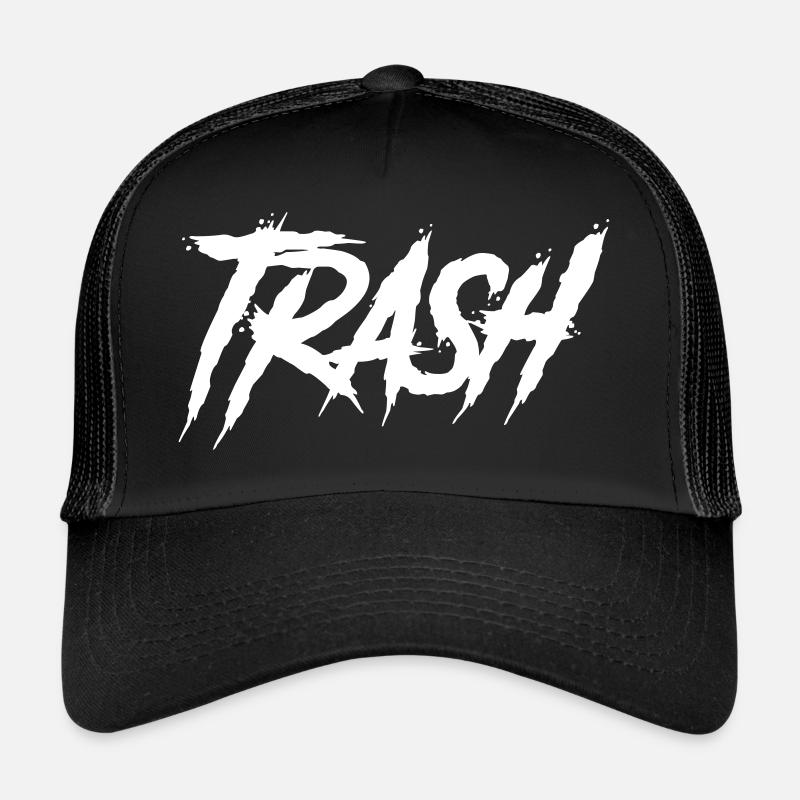 Trash - Casquette trucker  - noir/noir