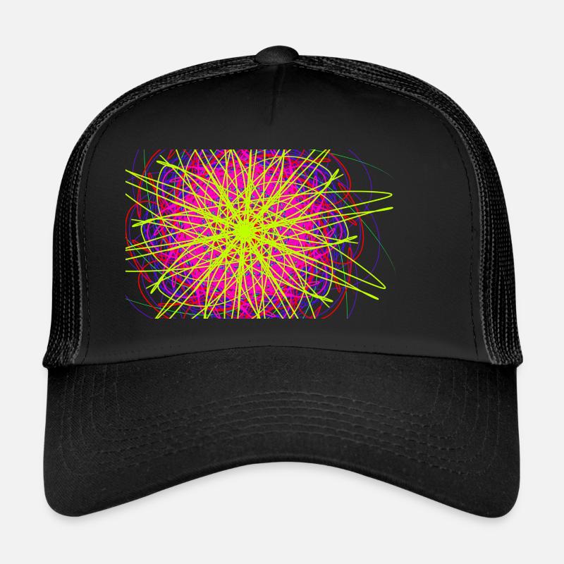 Regenbogenwirbelsturm - Trucker Cap - Schwarz/Schwarz