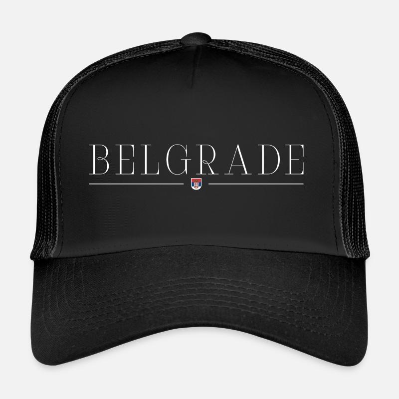 Ich liebe Belgrad - Trucker Cap - Schwarz/Schwarz