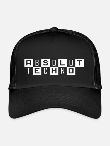 Absolutely Techno / Electro Music Festival - Trucker Cap - black/black - Front