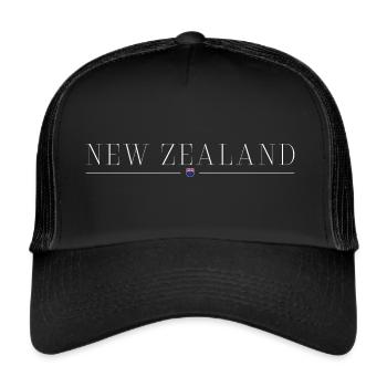 J’adore la Nouvelle-Zélande - Casquette trucker  - noir/noir - Devant