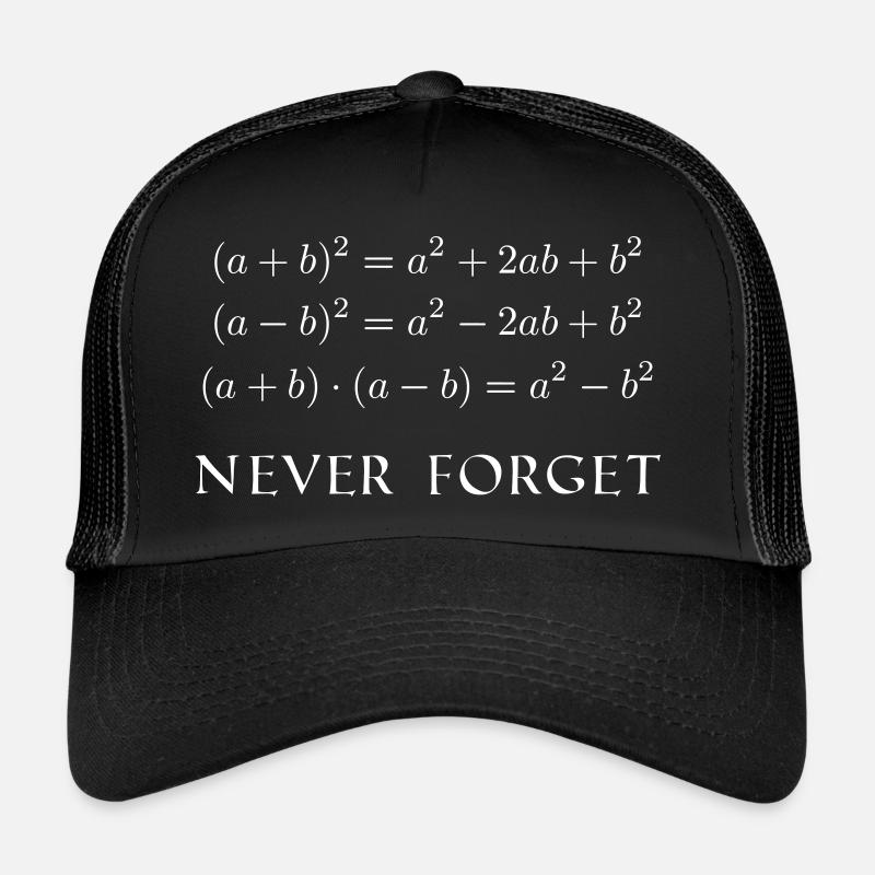 Binomische Formeln - Trucker Cap - Schwarz/Schwarz