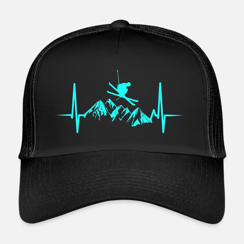 ekg ski saut bleu Casquette trucker 