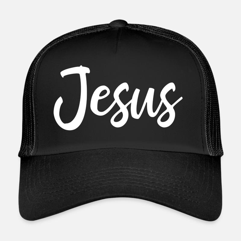 Jésus - Chrétiens Christ Don - Casquette trucker  - noir/noir