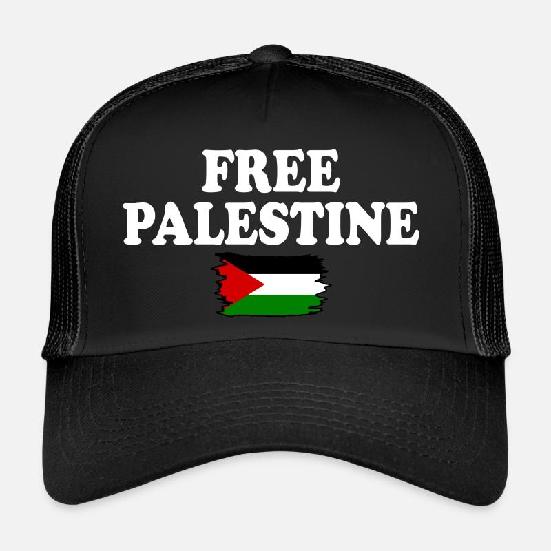 Free palestine - Trucker Cap - Schwarz/Schwarz
