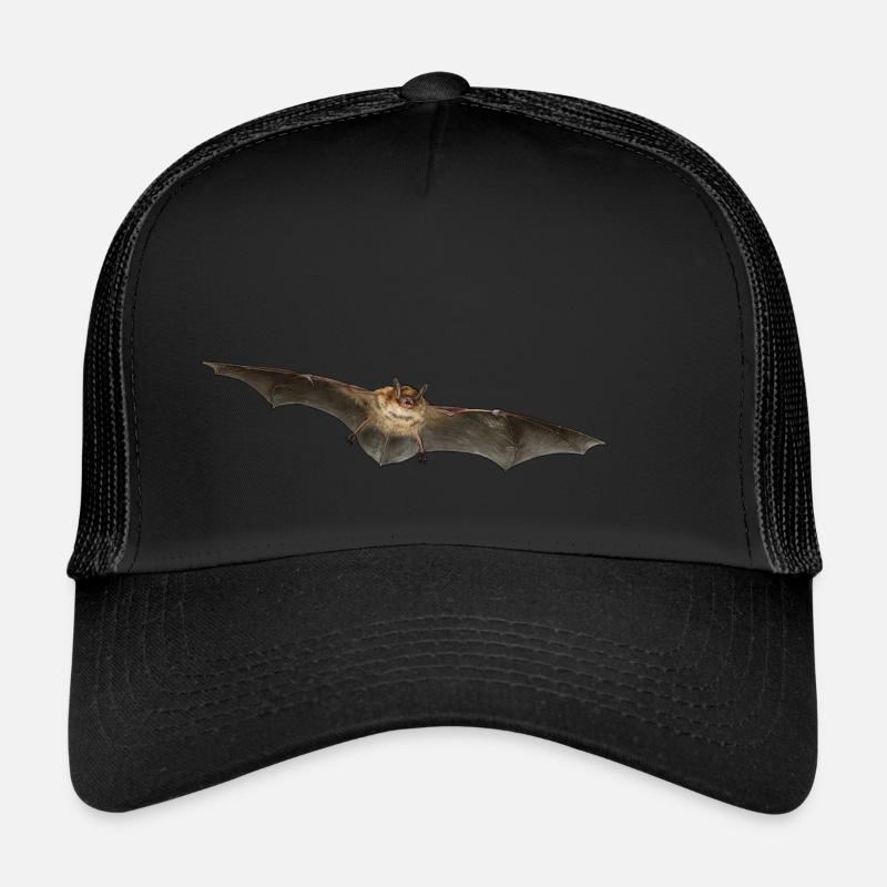 Teichfledermaus einzeln - Trucker Cap - Schwarz/Schwarz