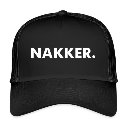 'Nakker' Zwart - Trucker Cap