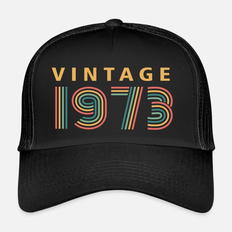vintage 1973 - Trucker Cap - black/black