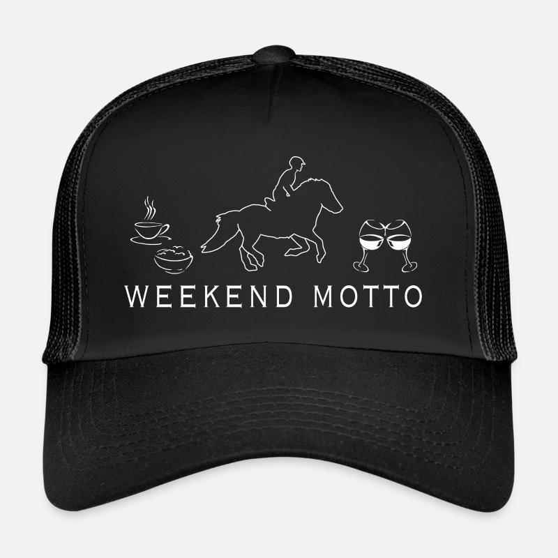 WEEKEND MOTTO Trucker Cap