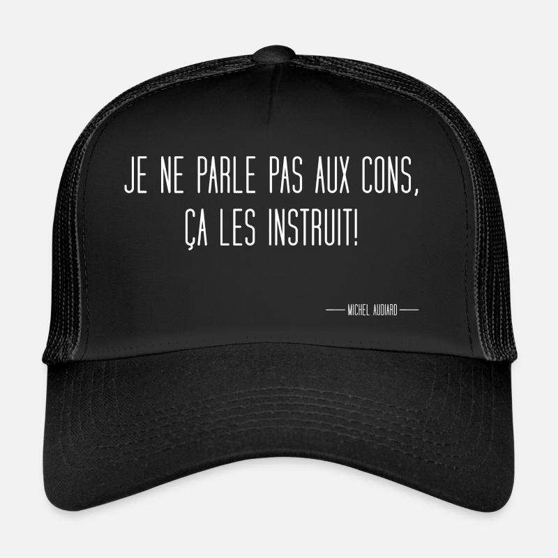 je ne parle pas aux cons Casquette trucker 