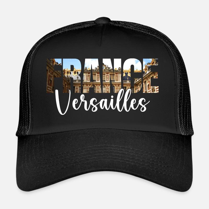 Souvenir Reise Versailles Frankreich - Trucker Cap - Schwarz/Schwarz