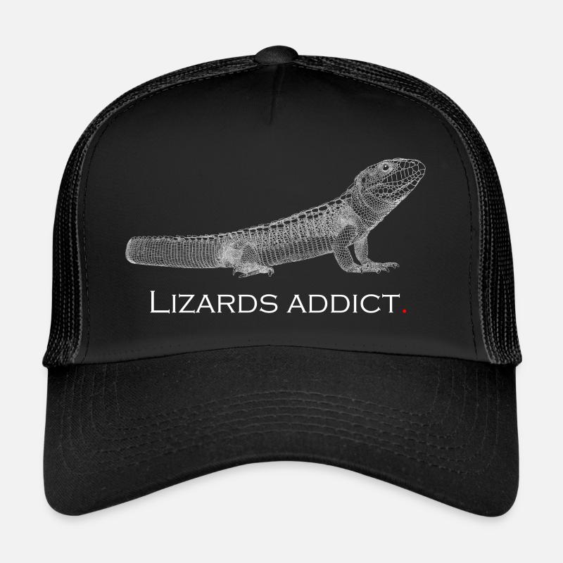 Lizards addict - Trucker Cap - black/black