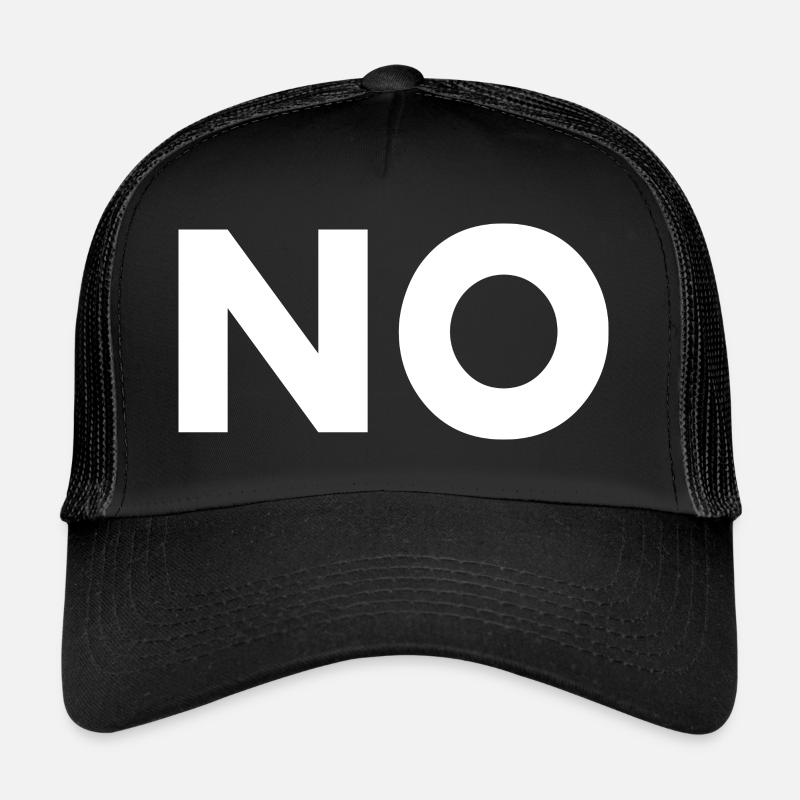 No - Casquette trucker  - noir/noir