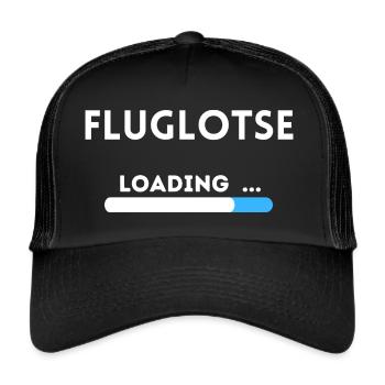 Fluglotse|Air Traffic Controller - Trucker Cap - Schwarz/Schwarz - Vorne