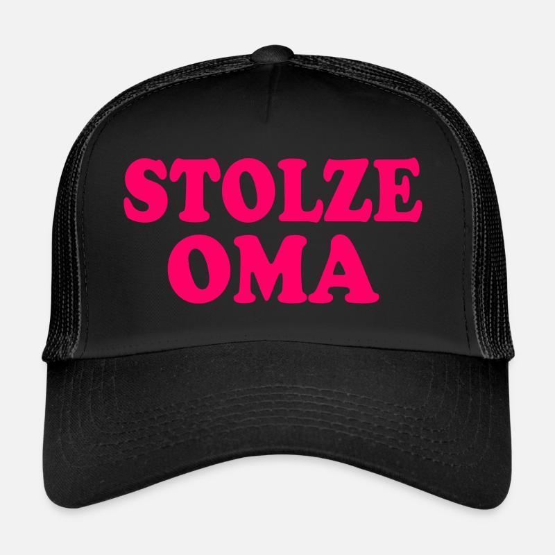 Stolze oma - Trucker Cap - Schwarz/Schwarz