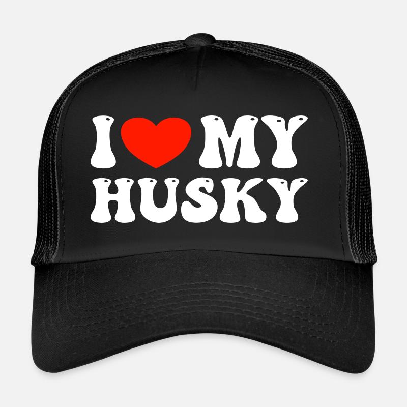 J’aime mon husky Casquette trucker 