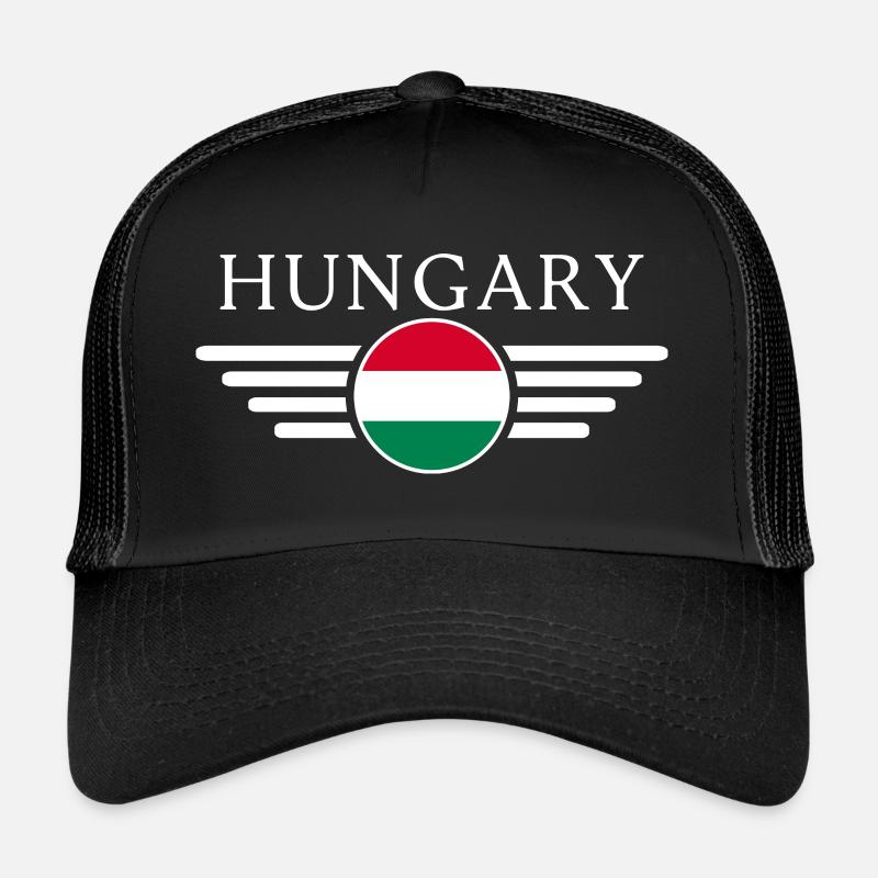 Ich liebe Ungarn - Trucker Cap - Schwarz/Schwarz