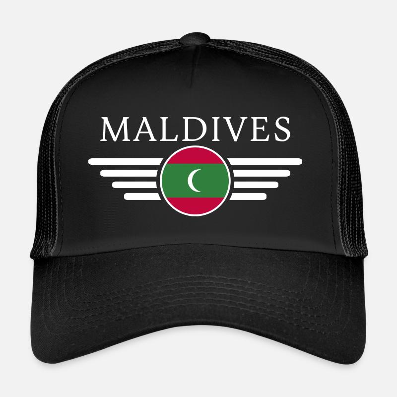J’aime les Maldives, T-shirt design de style élégance Casquette trucker 